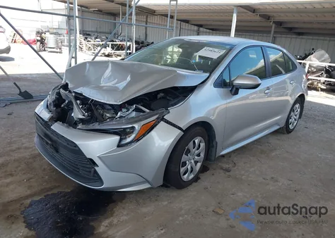 2025 Toyota Corolla Hybrid Le from USA, damaged, VIN JTDBCMFE4S3096369